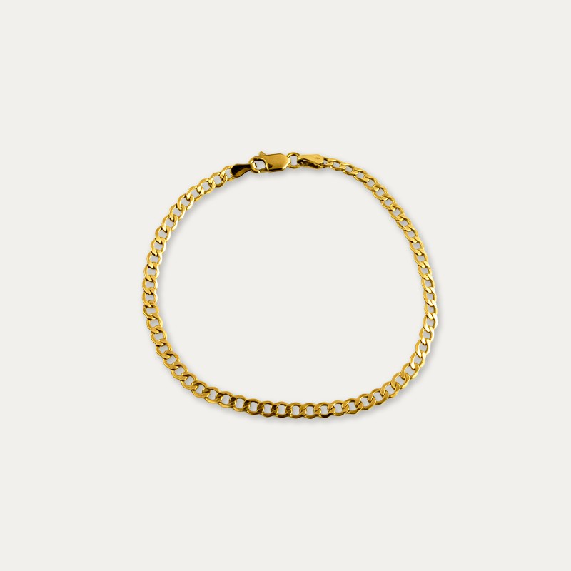 Pulsera Oro 9k Barbada Rodano