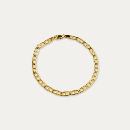 Pulsera Oro Eslabón Ancla Varzi