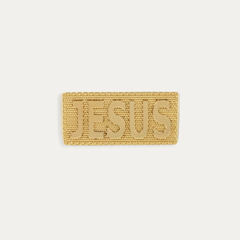 Sello Oro de Dos Dedos Nombre Personalizado