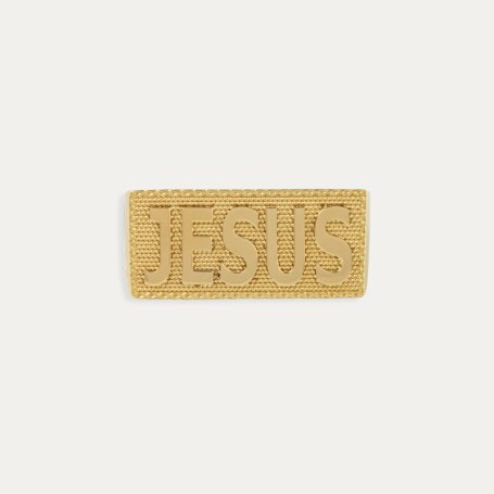 Sello Oro de Dos Dedos Nombre Personalizado