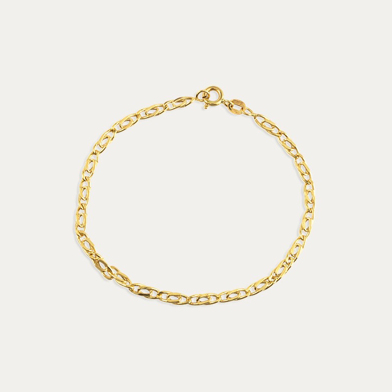 Pulsera Oro Eslabón Champagne