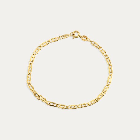 Pulsera Oro Eslabón Champagne