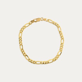 Pulsera Oro Eslabón 3x1 Lusso