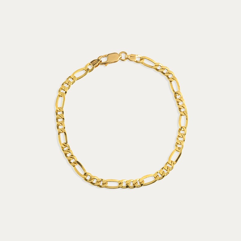 Pulsera Oro Eslabón 3x1 Lusso