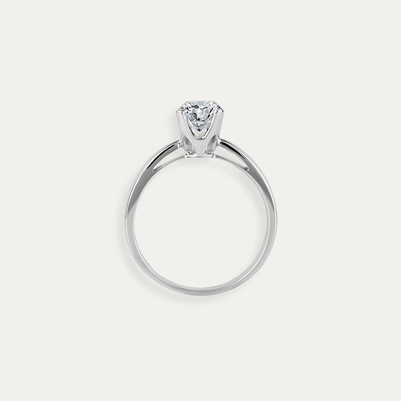 Solitario Oro Blanco Diamante 1Ct