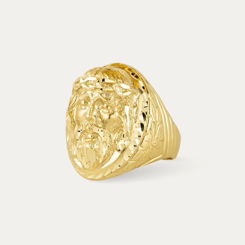 Sello Oro Cabeza de Cristo Perfil