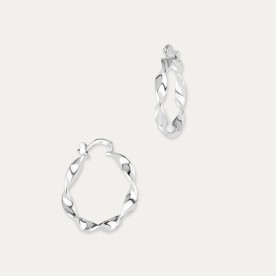 Pendiente de Plata Aro Retorcido Jules