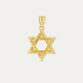 Colgante Estrella David Oro
