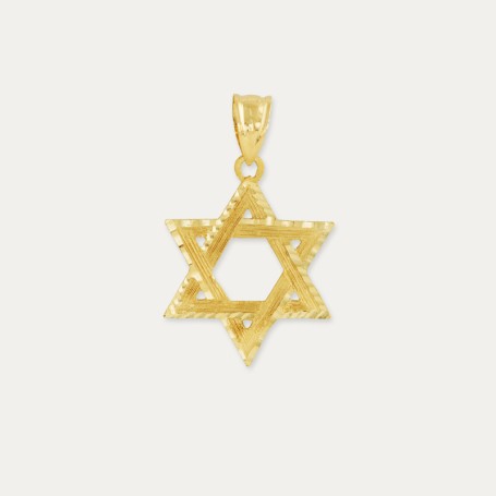 Colgante Estrella David Oro