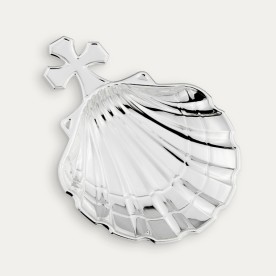 Concha Bautismal Cruz Plateada