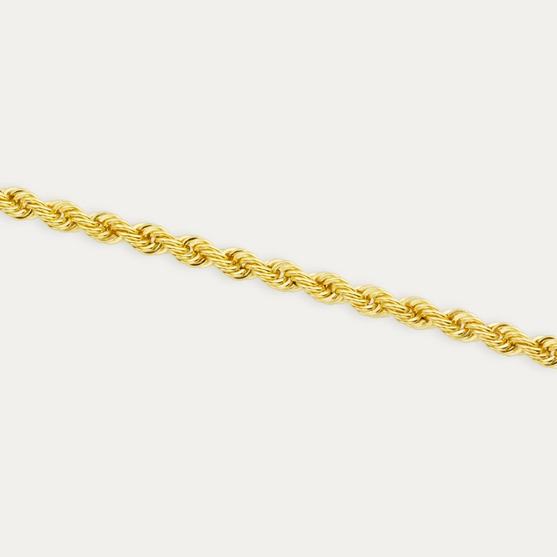 Pulsera de Cordón de Oro 9K