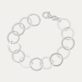 Pulsera Plata Cadena Circles And Circles