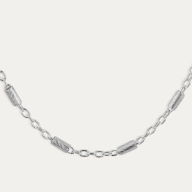 Collar Plata Mini Barras Habana