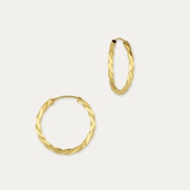 Pendientes Oro Aro Retorcido Urban