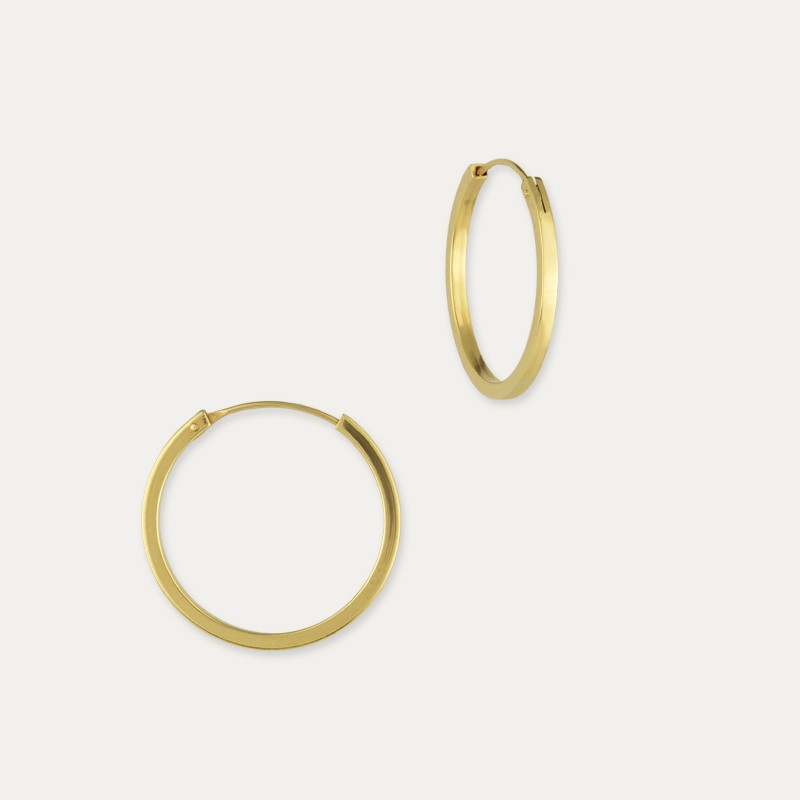Pendientes Oro Aro Lisos True