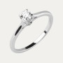 Solitario Oro Blanco Diamante Danna