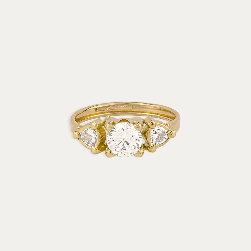 Anillo Oro Circonitas Martinet