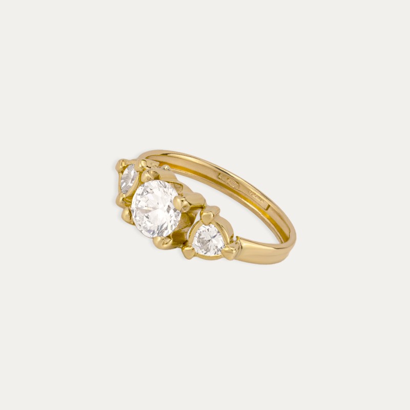 Anillo Oro Circonitas Martinet Perfil