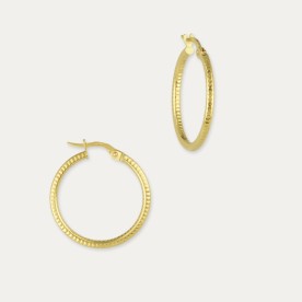 Pendientes Oro Aro Textura Oliana