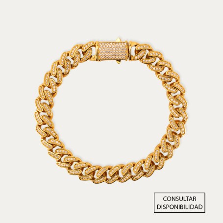 Pulsera Oro Circonitas Ivette