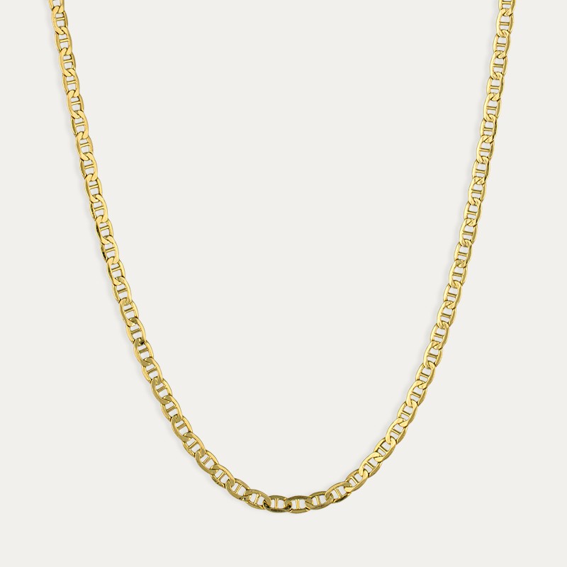 Cadena Oro Eslabón Ancla Relica