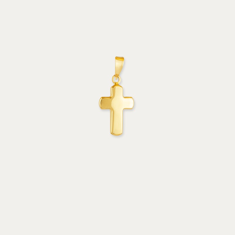 Colgante Oro Cruz Lisa Fe