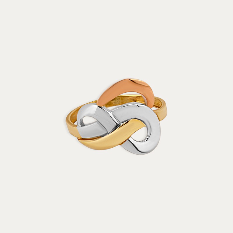 Anillo Oro Tricolor Tidal