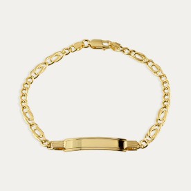 Pulsera Oro Chapa Combinado Violette