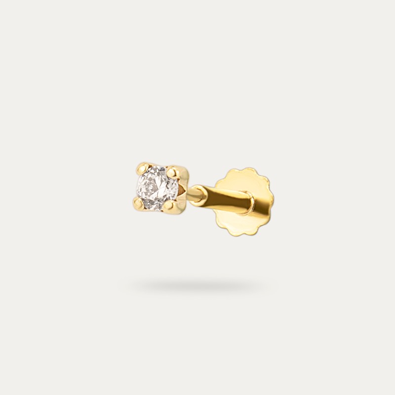 Piercing Oro 9k Circonita Garras Cangas
