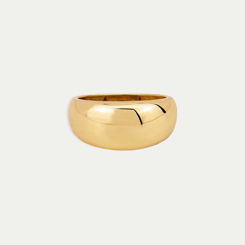 Anillo Oro Brillo Liso Alqueva