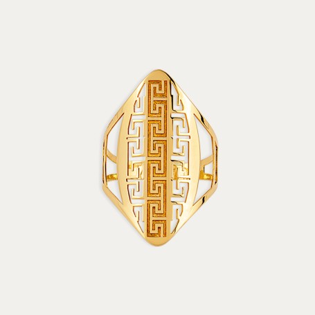 Anillo Lanzadera Oro Greca Lagoa