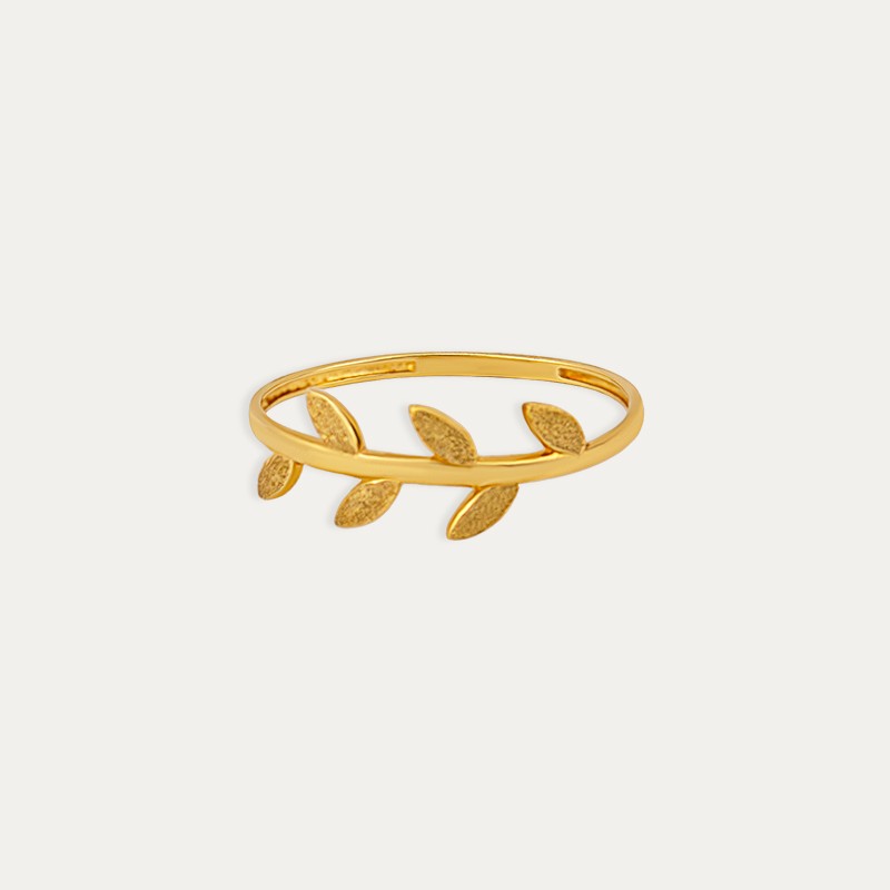 Anillo Oro Natura Hojas