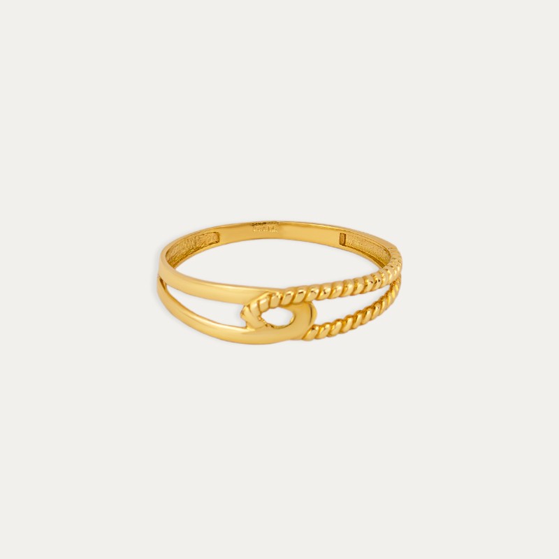 Anillo Oro Enlazado Lutande