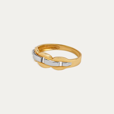 Anillo Oro Bicolor Helix