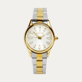 Reloj Señora Acero Bicolor Esfera Champagne Beat