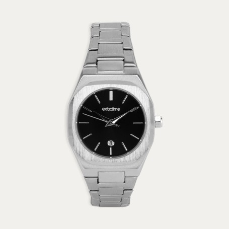 Reloj Señora Acero Esfera Negra Business