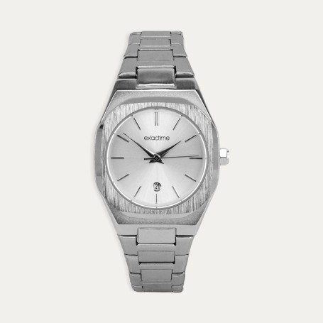 Reloj Señora Acero Esfera Plata Business