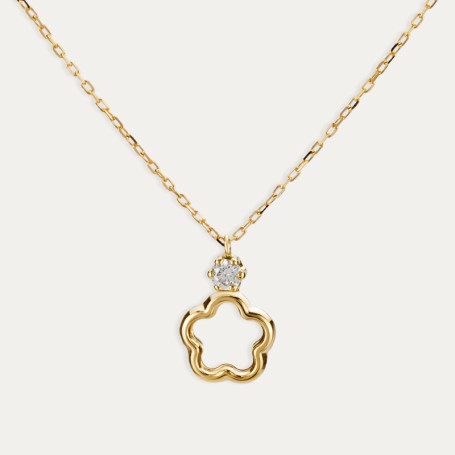 Gargantilla Oro Flor Circonita Monckler