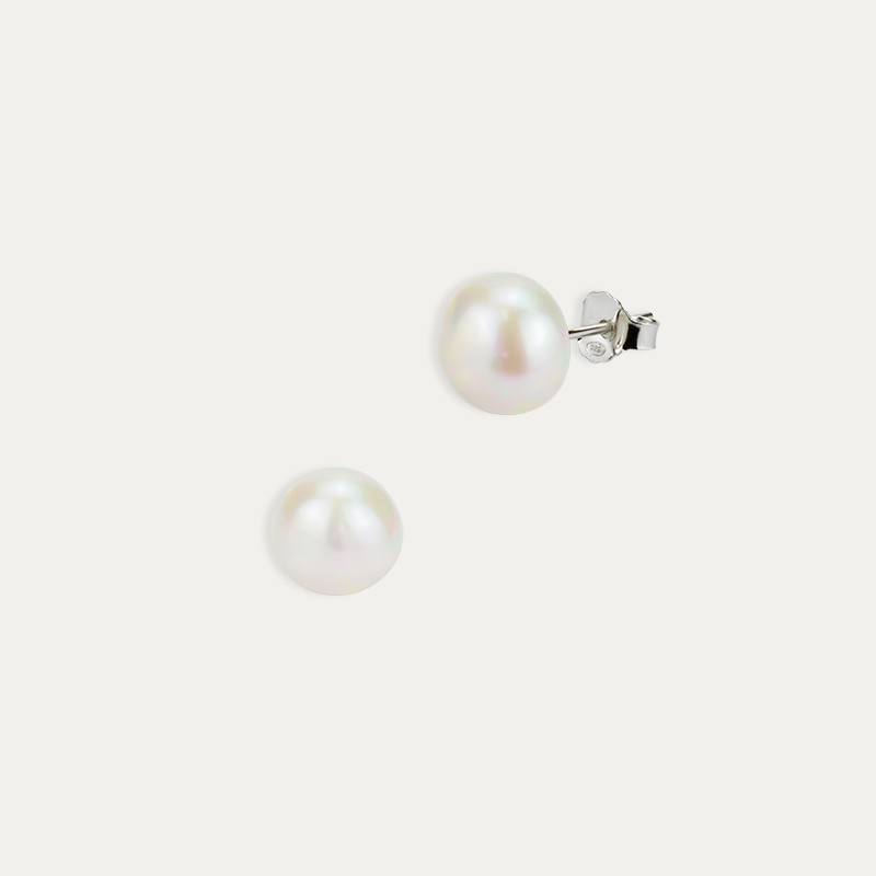 Pendientes Plata Perla Alborán