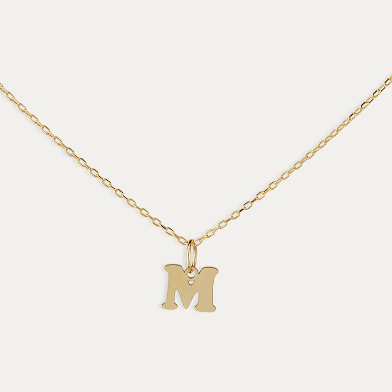 Collar Oro Inicial Bubble