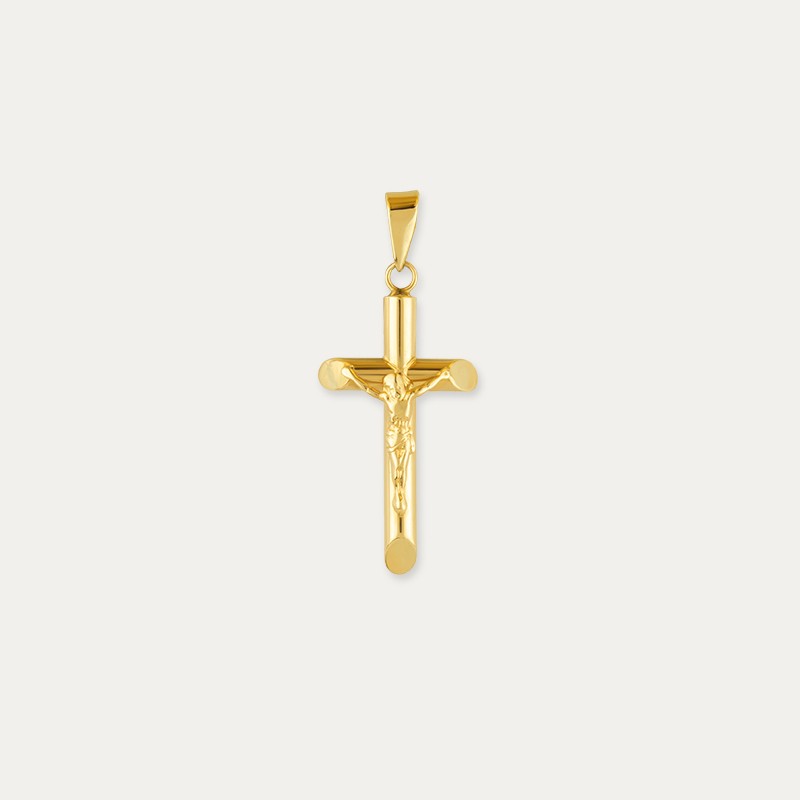 Colgante Cruz Oro Cristo Rijeka
