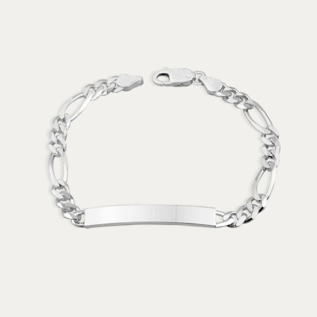 Pulsera Chapa Plata Tres Por Uno Sharp