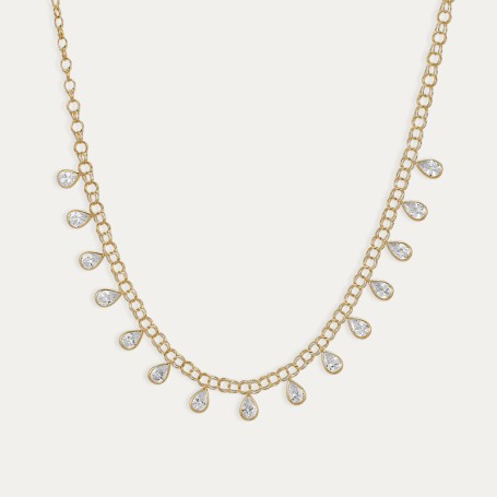 Gargantilla Oro Hungarina Circonitas Dini