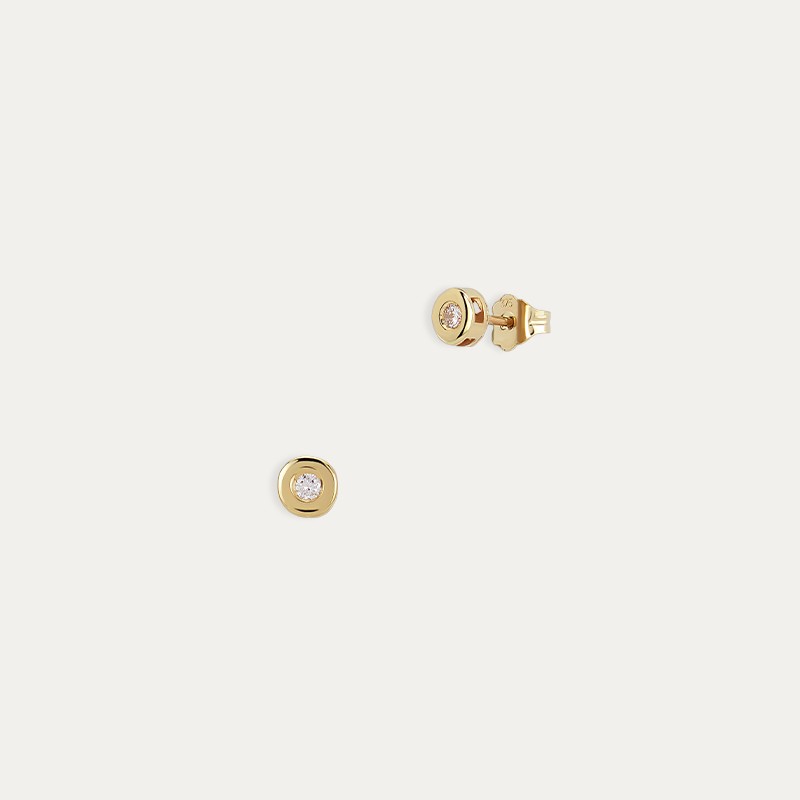 Pendientes Oro Diamantes Evie