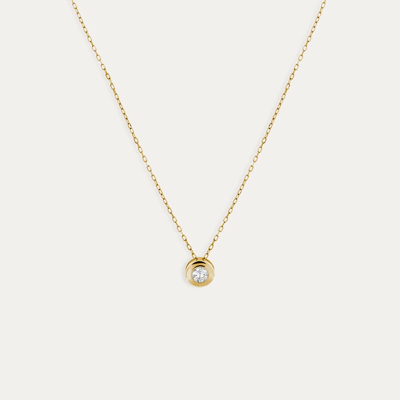 Gargantilla Oro  Diamante Evie