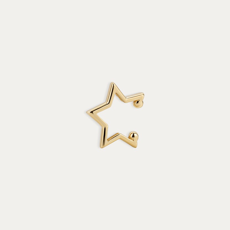 Pendiente Estrella Ear Cuff Oro 9k Sunset