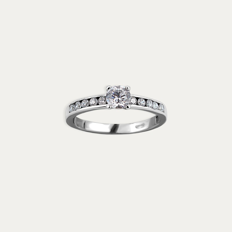 Sortija Oro 18k Blanco Menia
