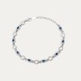 Pulsera Plata Piedras Lucca
