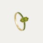 Anillo Oro 9k Piedra Color Esmeralda Mar Dolce Vita