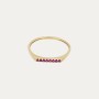 Anillo Oro 9k Piedra Color Rosa Brisa Dolce Vita
